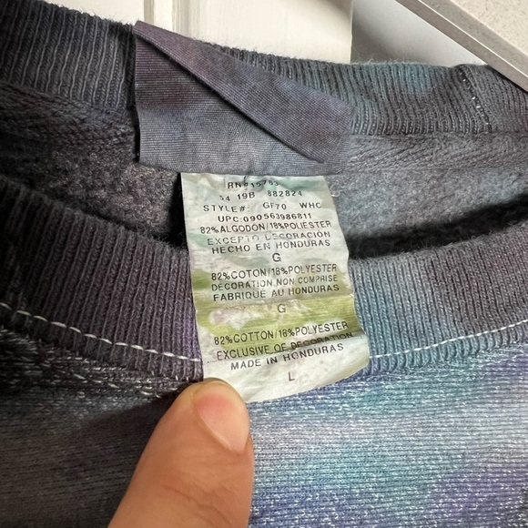 Champion Tie Dye Crewneck Sweatshirt Y2K Vintage - Picture 6 of 6